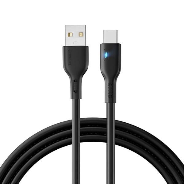 Joyroom USB-A till USB-C snabbladdningskabel, 2,4A, 2m - Svart