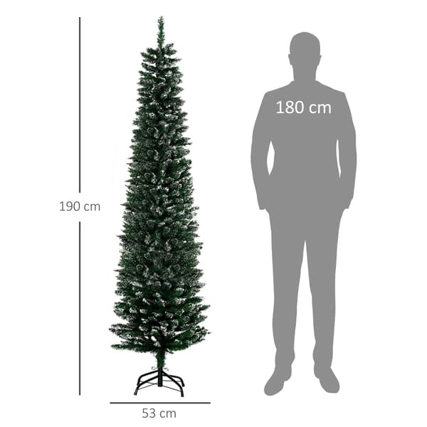 Kunstigt juletræ, 190 cm, realistisk, brandsikkert