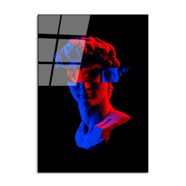 Dekorativt hærdet glasmaleri UV-205 70 x 100