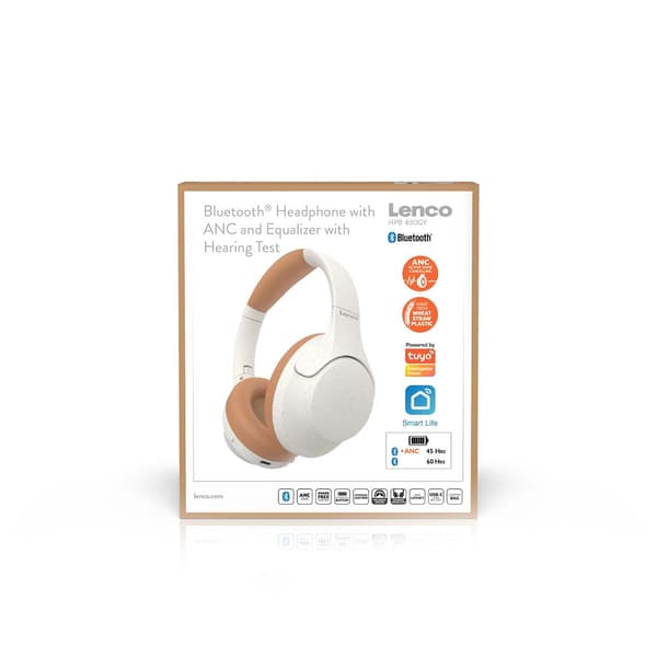 Over-Ear Bluetooth-hörlurar med ANC, 60 timmars batteritid