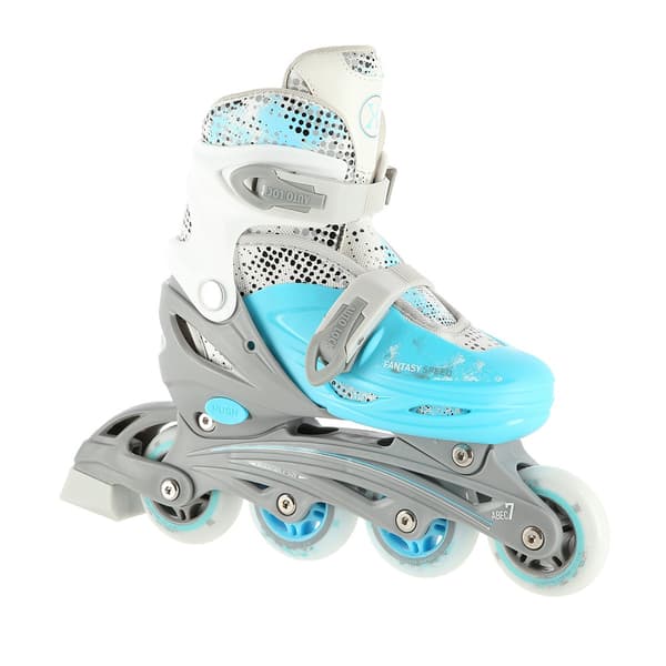 Inline/skøjter, 4-i-1, blå, størrelse M (35-38)