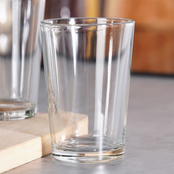 Seks glas 200 ml: Tykt, klart glas til drinks