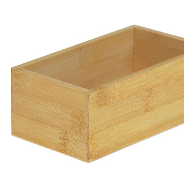 Kuboid låda av bambu