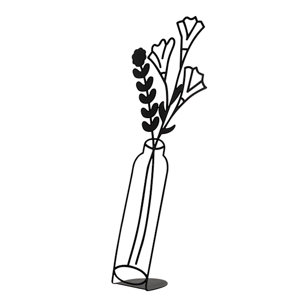 Blomsterpotte med dekorative objekter - 10