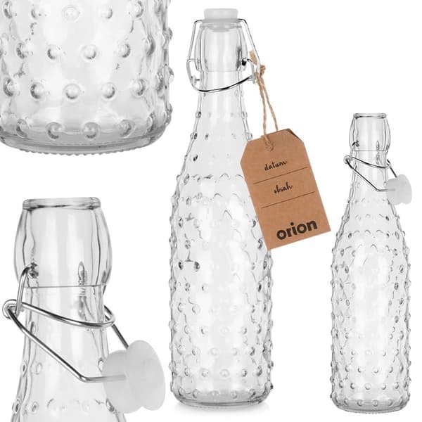 Flaska med clipsglas 500 ml