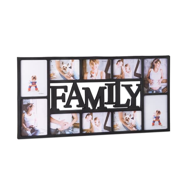 Familj collage ram för 10 bilder