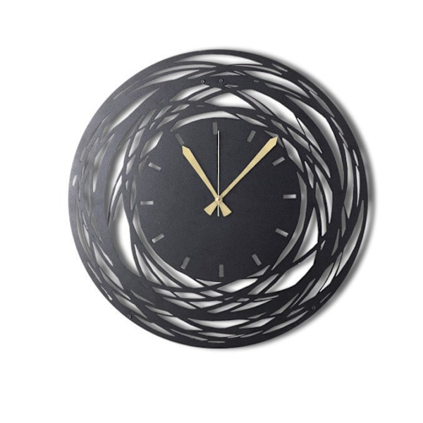 Dekorativ väggklocka i metall WATCH-042