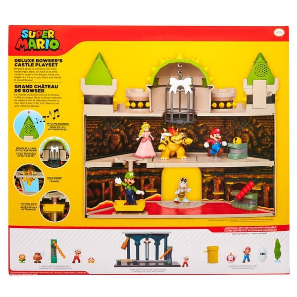 Mario Bros deluxe Bowser Castle leikkisetti