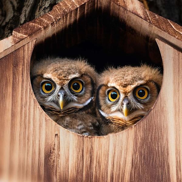 Owls Nest Box Wood