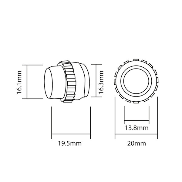 EPP-ANTURIN 16,5 MM MUSTA NO 52 UPOTUSKIINNIKE