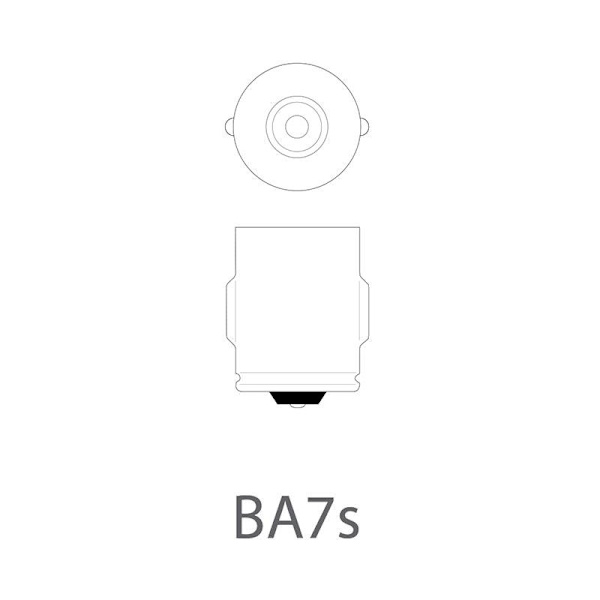 Auton polttimo 12V 2W BA7s 2 kpl läpipainopakkauksessa