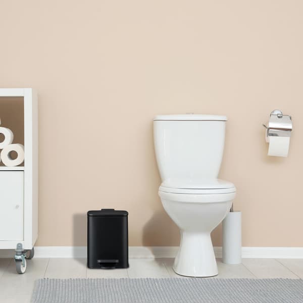 Badrumspedalbehållare, 6L – Soft-Close, Hands-Free