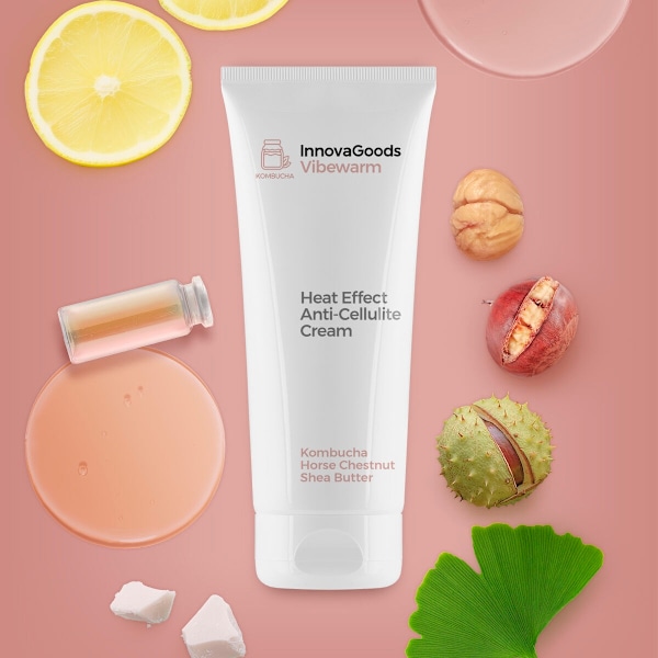 Heat Effect Anti-cellulite Cream Kombucha Vibewarm InnovaGoods 200 ml