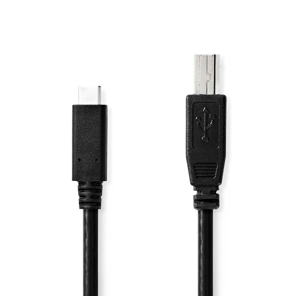 USB-kabel | USB 2.0 | USB-C™ Hane | USB-B Hane | 480 Mbps | Nick