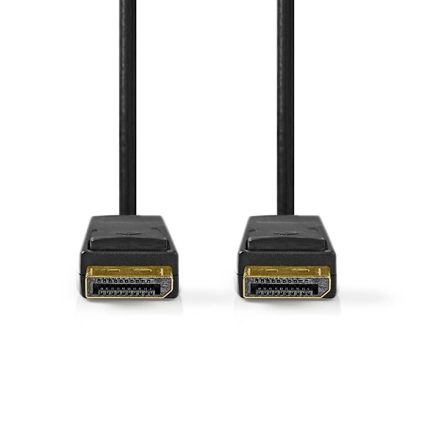 Displayport kabel | DisplayPort Han | DisplayPort Han | 8K@60Hz | Guldplateret | 2.00 m | Runde | PVC | Sort | Box