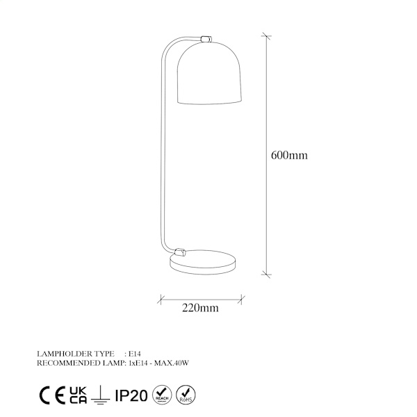 Bordlampe Epika - 12247