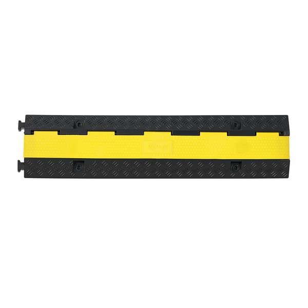 Kabelskyddsramp, 2-kanalig, 22 000 lb, fällbar topp