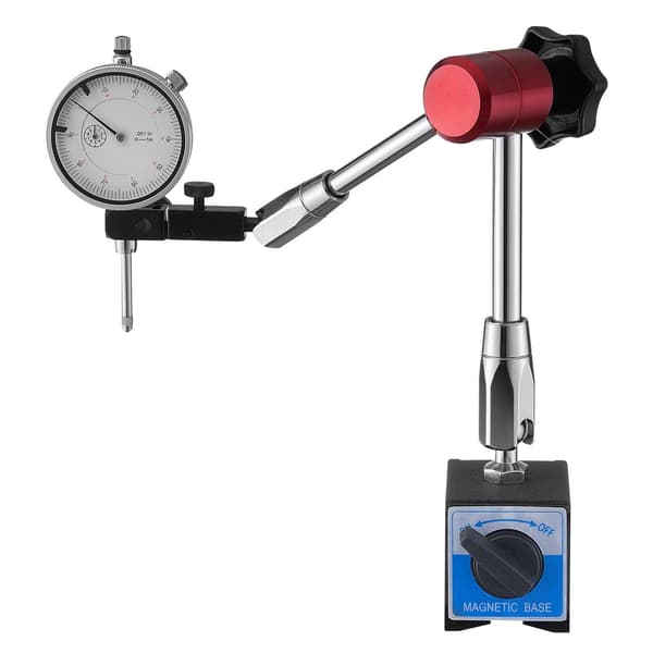 Mätklocka med magnetisk bas, 0,03 mm, 0-25,4 mm