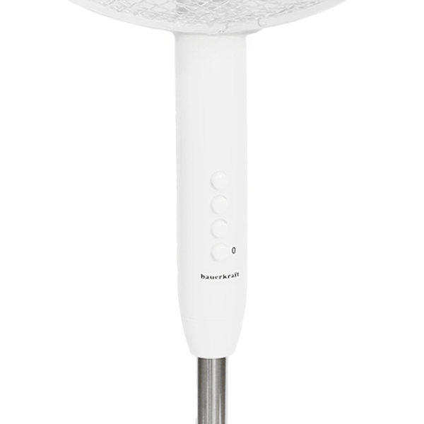Stående gulvventilator 45W – 3 tilstande, 5 blade, hvid