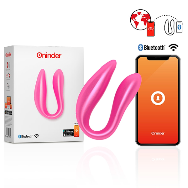 Oninder - Lisboa Pink G-Point & Clitoris Stimulator - ilmainen vaaleanpunainen sovellus