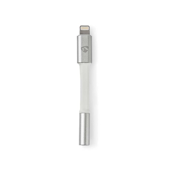 Lightning Sovitin | Apple Lightning 8-Pin | 3.5 mm naaras | Kullattu | 0.15 m | Pyöreä | Alumiini