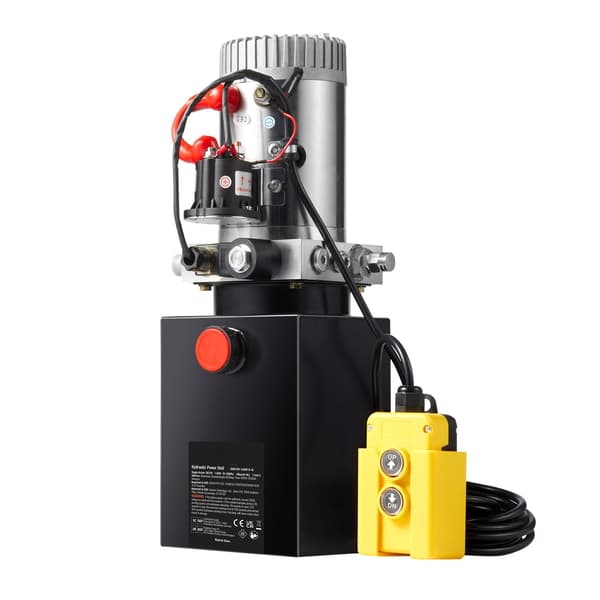 12V hydraulpumpaggregat, enkelverkande, 4-liters