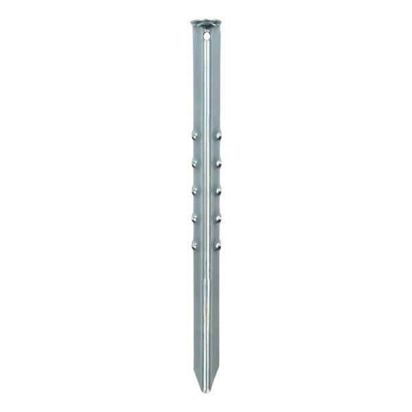 Tentpeg 40cm metalli uurrettu 2 kpl polybag