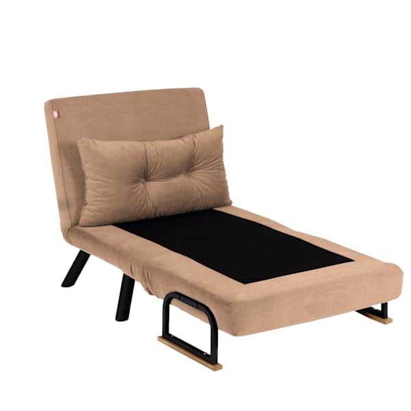 1-sæders sovesofa Sando Single - lysebrun v2