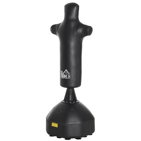 Boksesæk Stående 180 Cm Voksen Stående Boksesæk Boksning Dummy Boksesøjle Humanoid Design Heavy Duty Boksesæk Til Professionelle Og Begyndere Sort