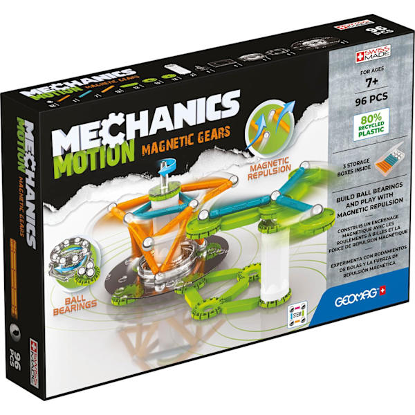 Geomag Mechanics Motion Re 2 Magnetic Gears 96 Pcs