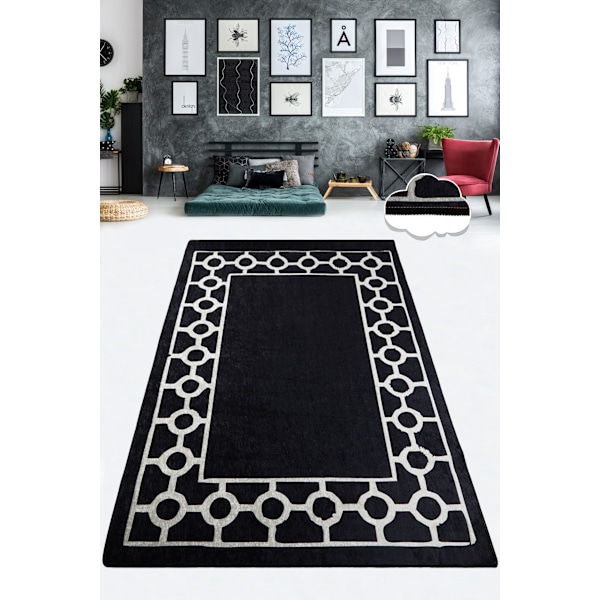 Hall Tæppe (80 x 200) Bague Sort