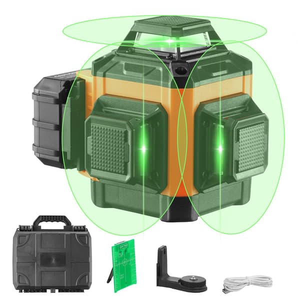 Itsetasaava vihreä laser, 3x360, 100 jalkaa
