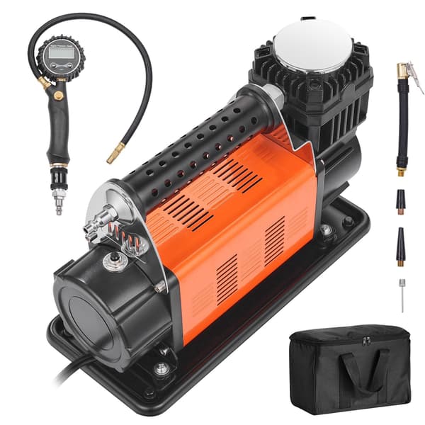 12V dækpumpe, luftkompressor, 150 PSI, digital måler