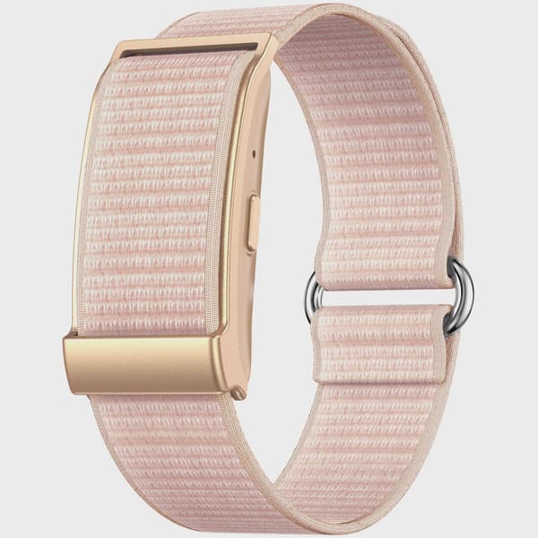 Fitnesstracker uden display, lyserøde og blå remme