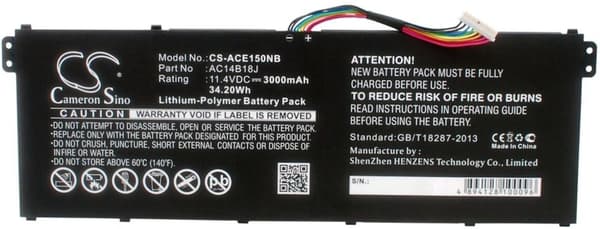 Batteri till Acer Aspire E11 11.4V mm
