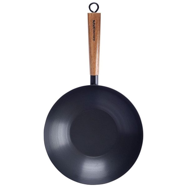Wok i kulstofstål med non-stick til asiatisk madlavning