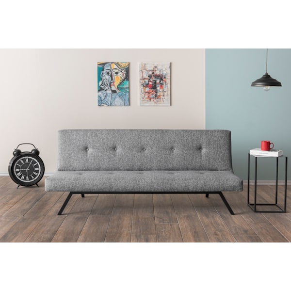 3-sæders sovesofa Zola - lysegrå