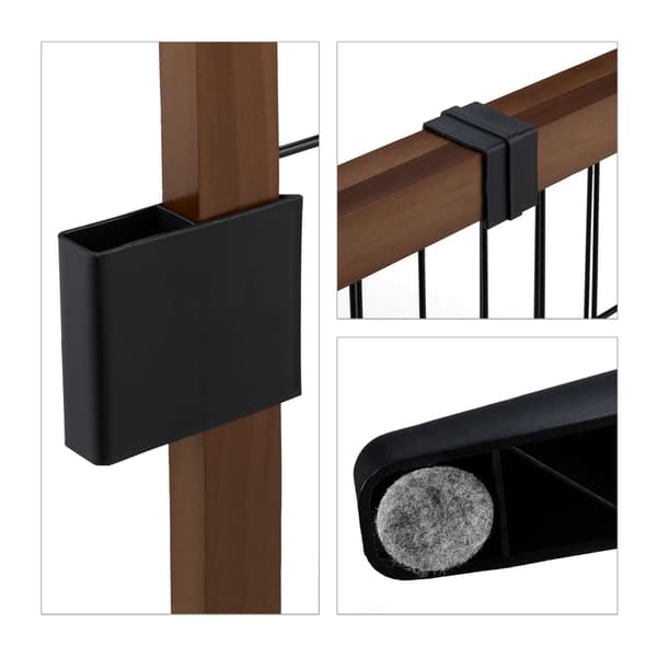 Infällbar säkerhetsgrind 71 cm hög