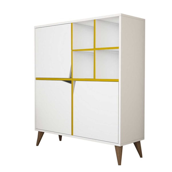 Multi Purpose Cabinet Pulse - Vit, Gul