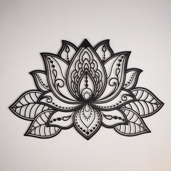Dekorativt metallväggstillbehör Lotus - APT524MS