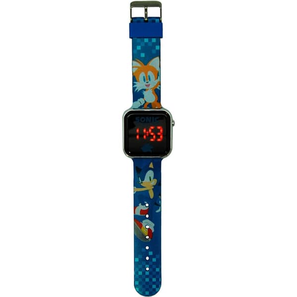 Sonic The Hedgehog LED-klocka för barn, justerbar rem