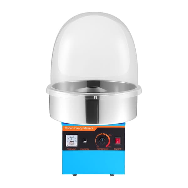 Elektrisk sockervaddsmaskin 1000W, lock, stålskål