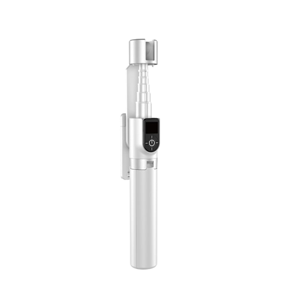 Selfie stick teleskopisk selfie stick med stativ og fjernbetjening BT F18W hvid