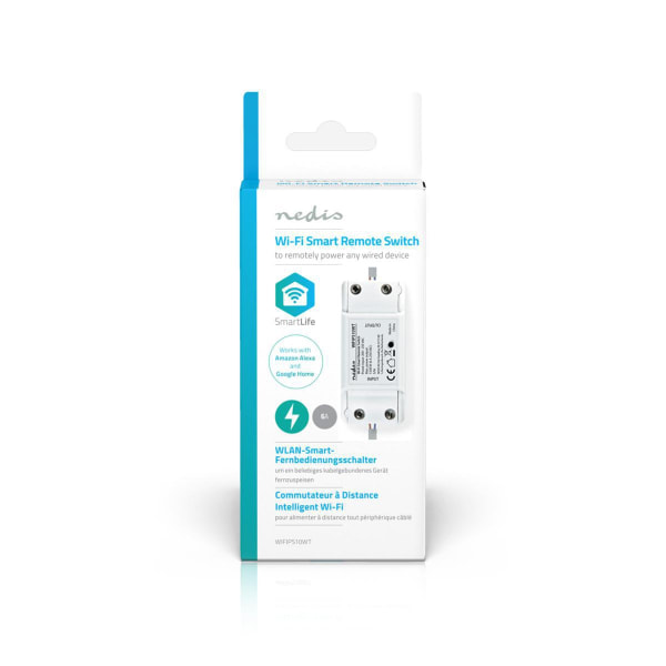 SmartLife Virtakytkin | Wi-Fi | 2400 W | Riviliitin | Sovellus saatavana kohteeseen: Android™ / IOS