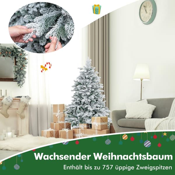 135 cm tekokuusi LED-valoilla