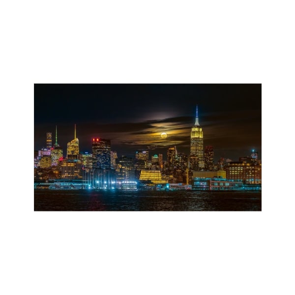 Super Blue Moon 2018, New York City - 21x30 cm