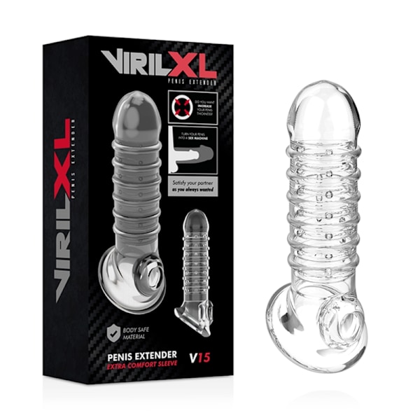 Virilxl - Peniksen pidennys ja suojus V15 läpinäkyvä