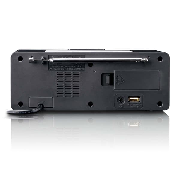 FM-clockradio med LED-display og natlys