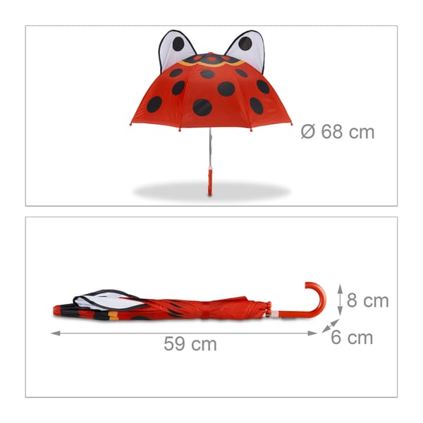 Paraply til børn med 3D-motiver Red