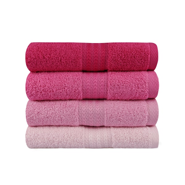 Handduksset (4 delar) Rainbow - Rosa